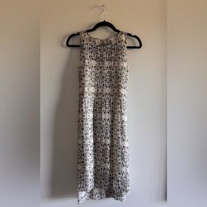 Club Monaco Silk Floral Midi Dress